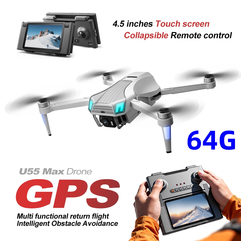 طائرة NCZOBOE U55 بدون طيار اح - مراجعة Drone Gimbal 2 Axis وسعره