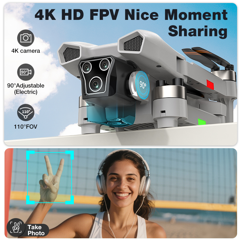 طائرة بدون طيار L017 Pro جديدة - مراجعة Drone Gimbal 3 Axis وسعره