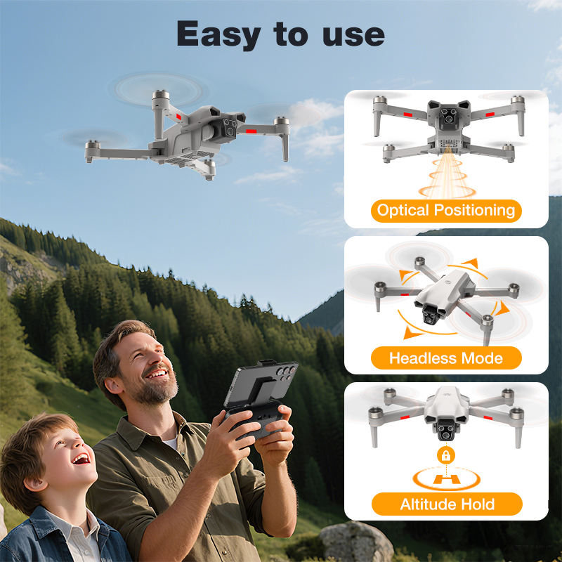 طائرة بدون طيار L017 Pro جديدة - مراجعة Drone Gimbal 3 Axis وسعره