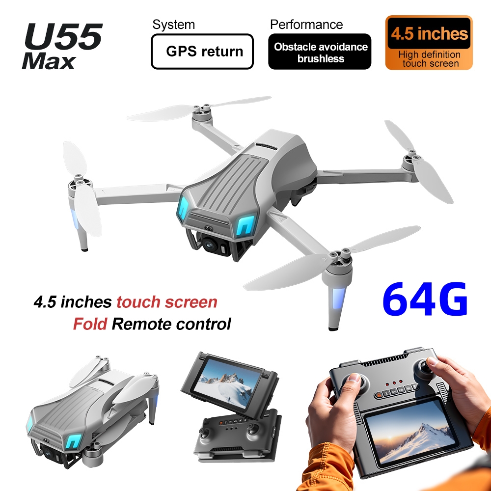 طائرة NCZOBOE U55 بدون طيار مز - مراجعة Drone Gimbal 2 Axis وسعره